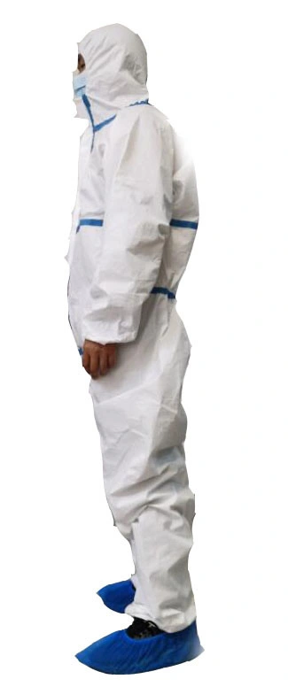 Safety Anti-Static Apparels PP Non-Woven Isolation Gown Protective Clothes