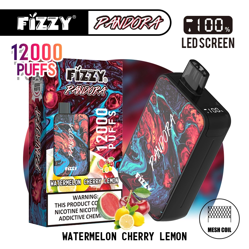 Neueste Großhandel/Lieferant Cuvie E Flüssigkeit 20ml Mixed Fruit Fizzy Pandora 12000 Puff einmal-Mini E-Zigarette Vape Pen