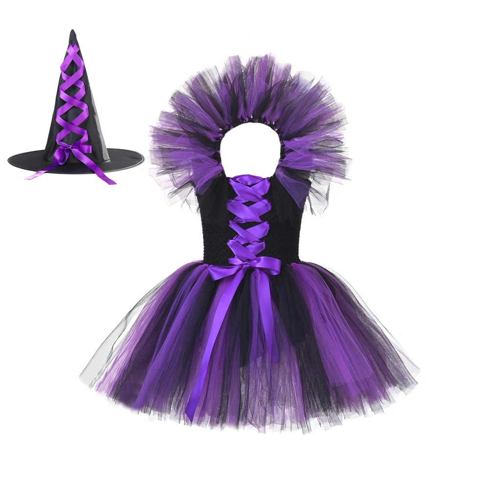 Children's Halloween Clothing Witch Popular Skirt Witch Hat Girls