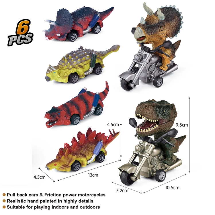 Dinosaur Toy Pull Back Cars Dino Toys Plastic Animal Friction Toy Vehicle Mixed Set Dinosaur Animal Car for Kids