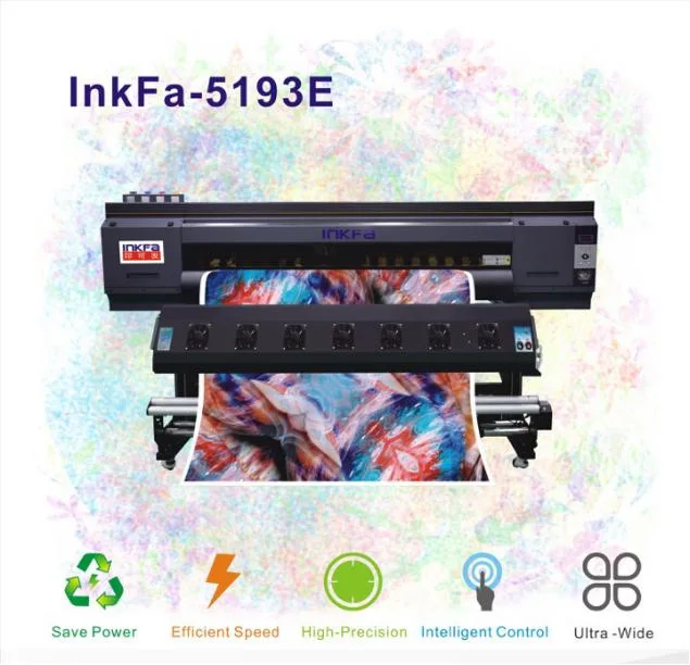 3PCS Nozzles Sublimation Digital Printer for Garment Fashion High Precision Digital Polyester Fabric Textile Printing Machine