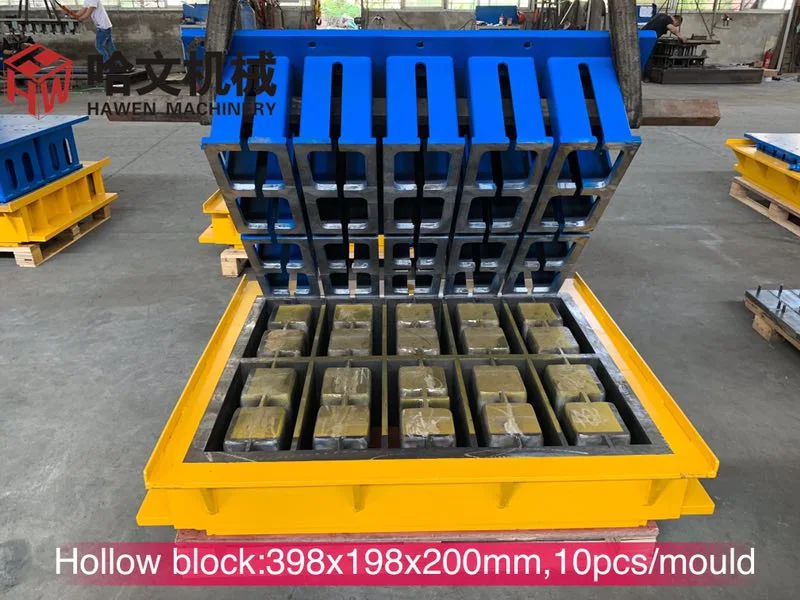 Customized Hard Steel Mould for Fully Automatic Concrete Hollow Block Brick Paver Making Machine Plant