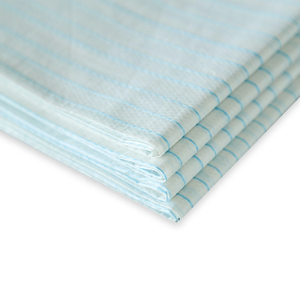 Hot Selling Factory Disposable Tissue Laminated Medical Bed Sheet with Thread