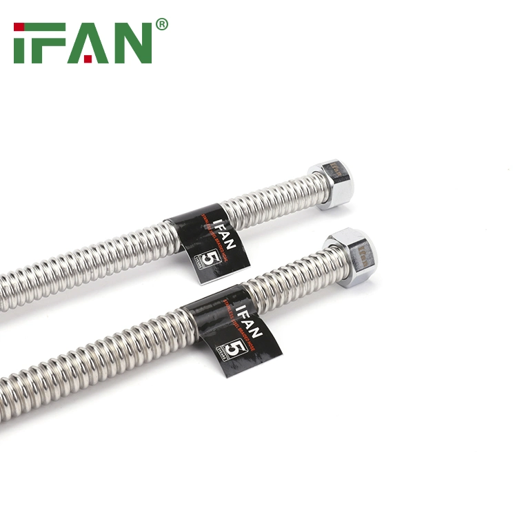 Ifan Stainless Steel 304 Wire Braided Flexible Metal Hose for Hot Water