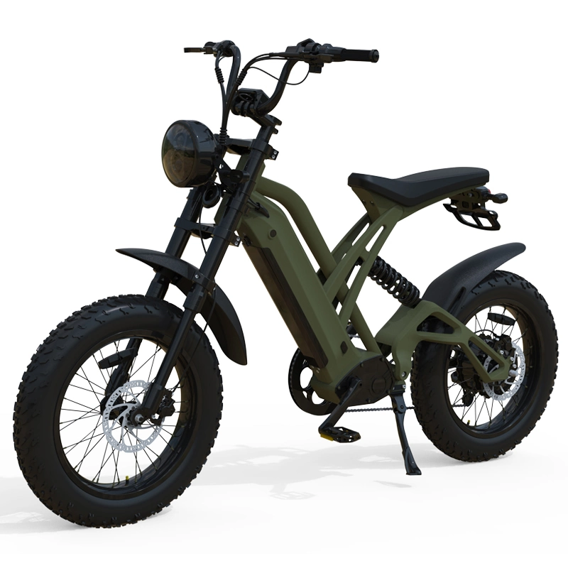 Retro Style Stealth Bomber Moped Fat Tire Electric Dirt Bike 5% Discount