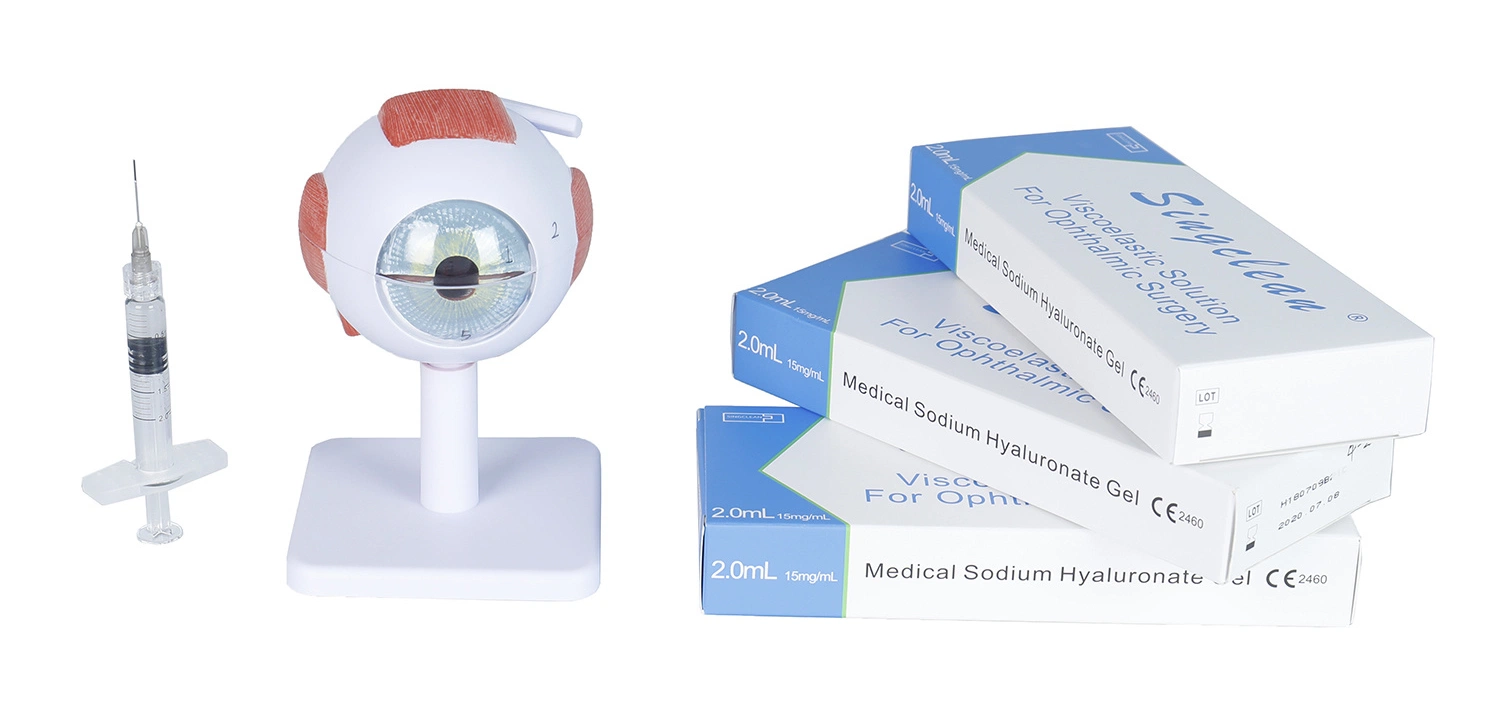 15mg/ml de ácido hialurônico Singclean China Surger intra-ocular Dispositivo Viscosurgical oftálmica