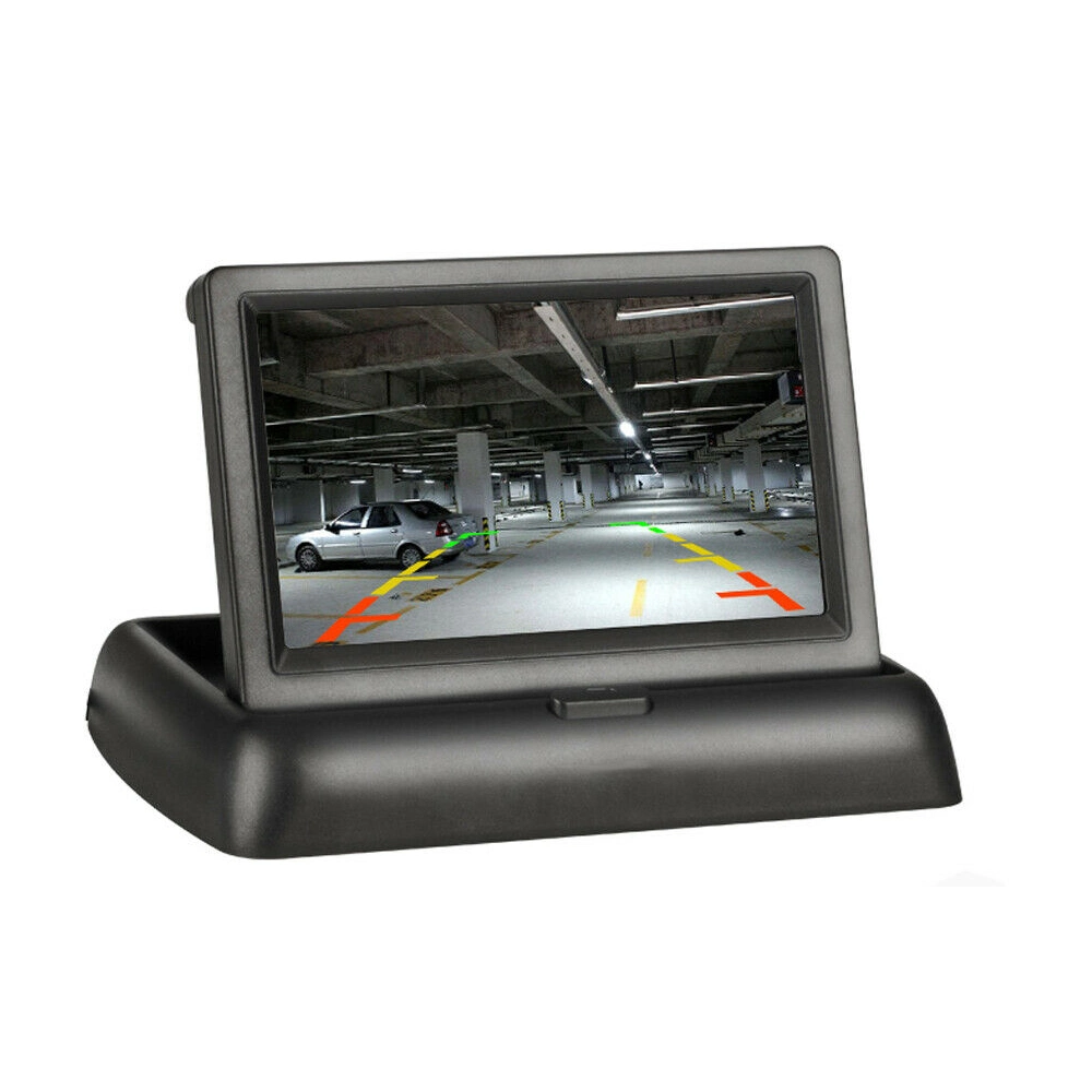 LCD TFT de 4,3 pulgadas de pantalla plegable de Monitor de vista trasera del coche