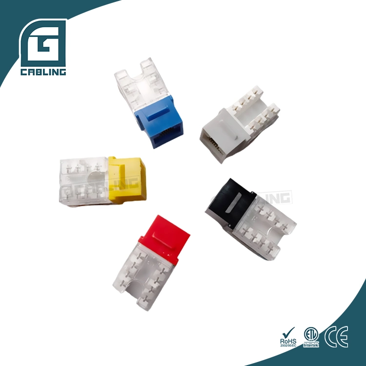 Gcabling OEM ODM redes de comunicación ABS Ethernet CAT6PC un gato 6 Conectores Keystone Cat5e