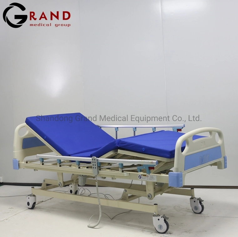 China Proffessional Fornecedor Ajustável eléctrico da função 3 Cama de Hospital Medical paciente do leito de enfermagem para Equipamentos Médicos móveis hospitalares para venda
