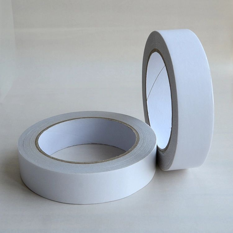 White Color Double Sided Adhesive Tape / Tissue Paper Tape for Daily Using