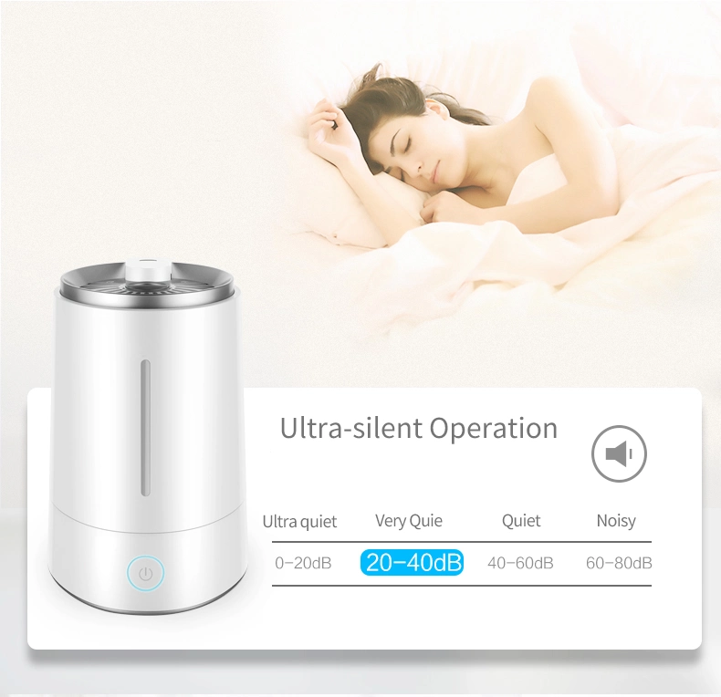 One Touch Control Cool Mist Air Humidify Purifier Dry Weather Room Air Conditioner Aroma Diffuser Silent Ultrasonic Air Humidifier