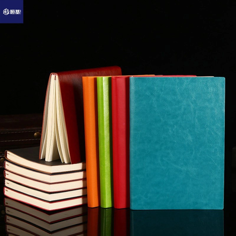 Customizable School Office Stationery Supplies Multi Color PU Leather Notebook