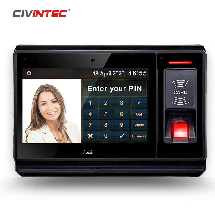 3G WiFi programable con pantalla táctil de 7" Android Tablet Fingeprint incrustado con lector MIFARE