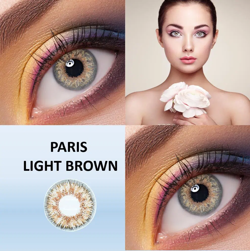 Real Colored Quart Natural Hazel Contact Lenses Cosplay for Brown Eyes