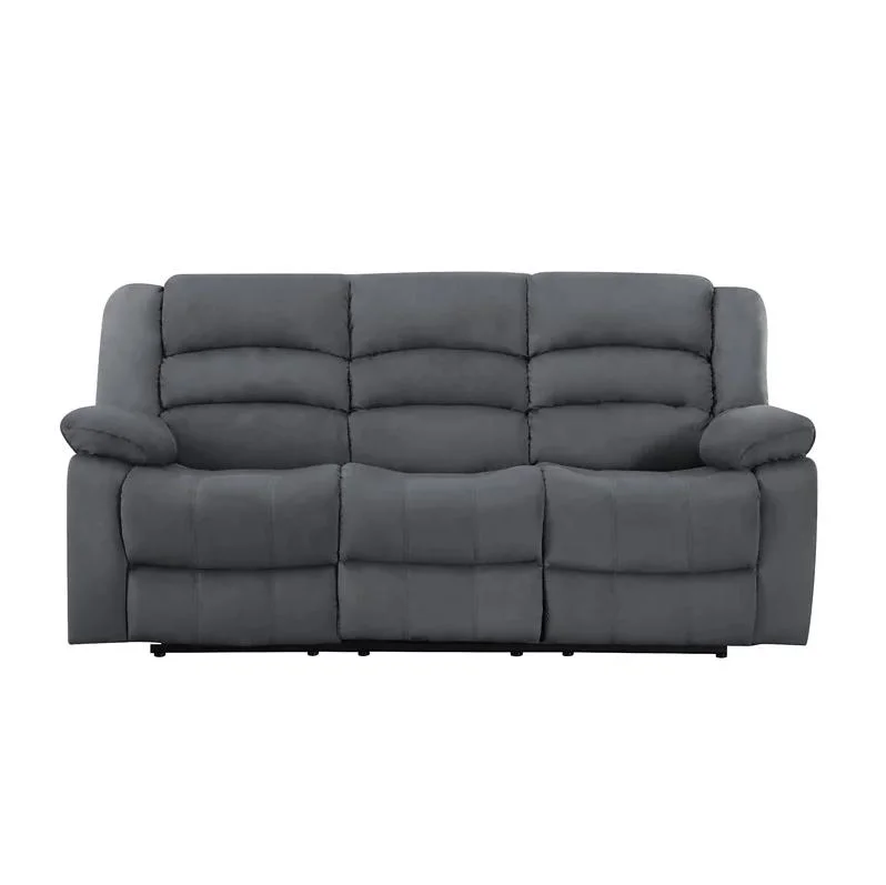 Conjunto de Sofá reclinável Manual e ajustável para tecido Geeksofa Tech (3) com almofada demasiado cheia