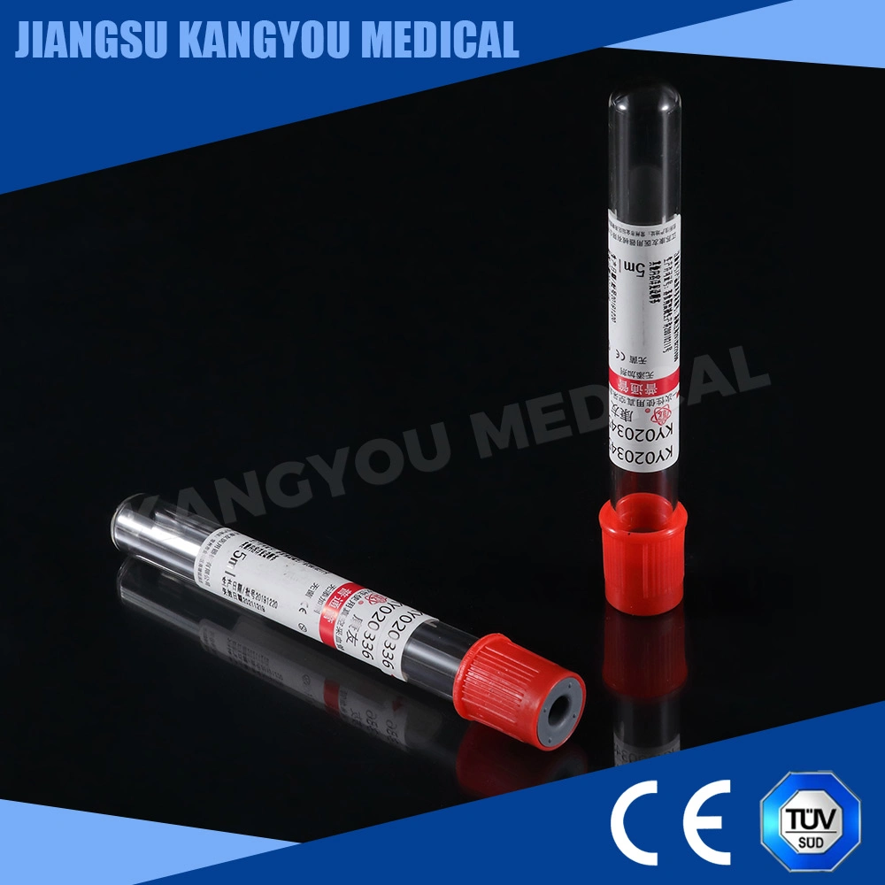 Disposable Sterile Clot Activator Tube Vacuum Blood Collection Pet, Glass Tubes with ISO CE