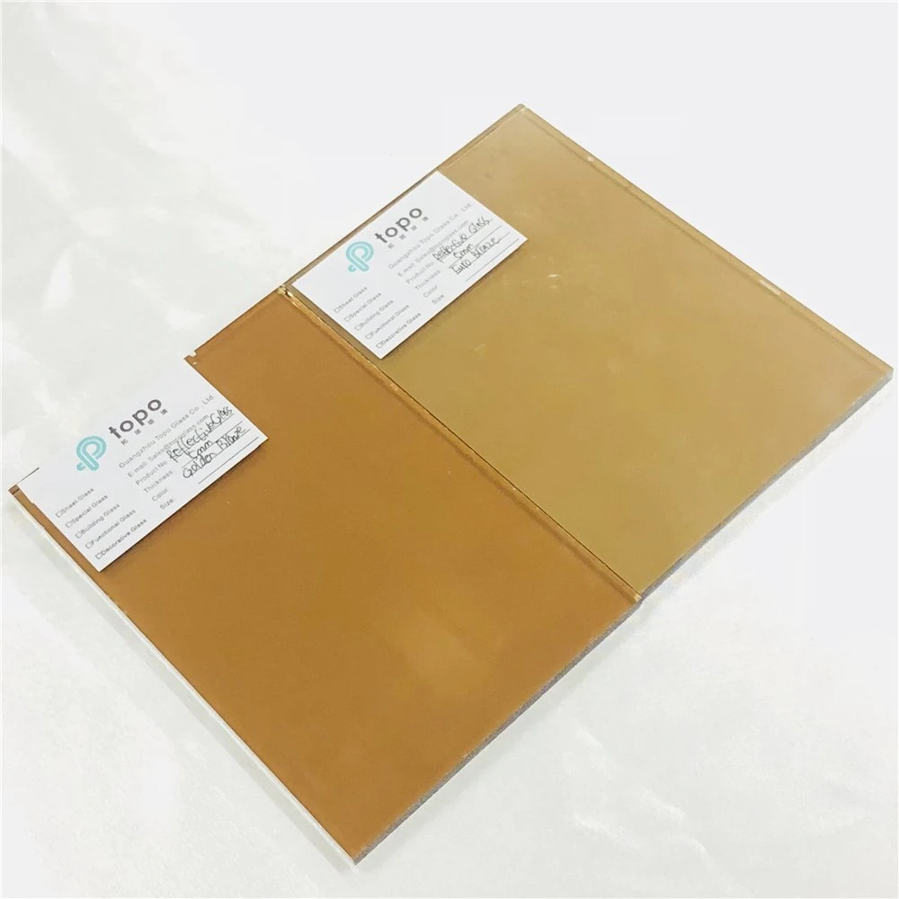 5mm 6mm 8mm 10mm 12mm Bronze Colored Coated Reflective Float Building Glass (R-GT)