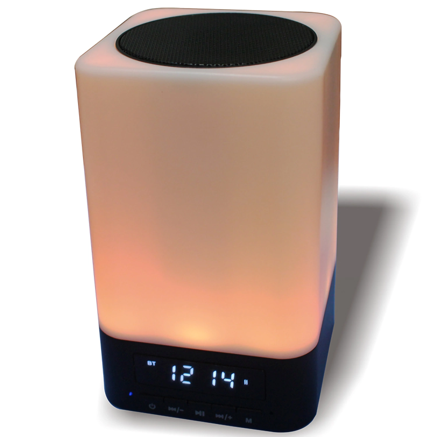 3 in 1 Table Bedside Touch Control Night Light with Wireless Speaker and Clock