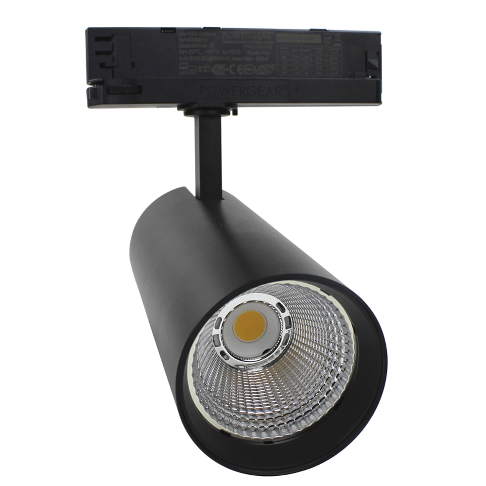 Projetor LED comercial de iluminação LED de 30 W, 40 W, iluminação por focos LED Luminárias de LED Economic Magnetic COB para iluminação de faixa, foco de teto LED Foco LED COB para iluminação inferior