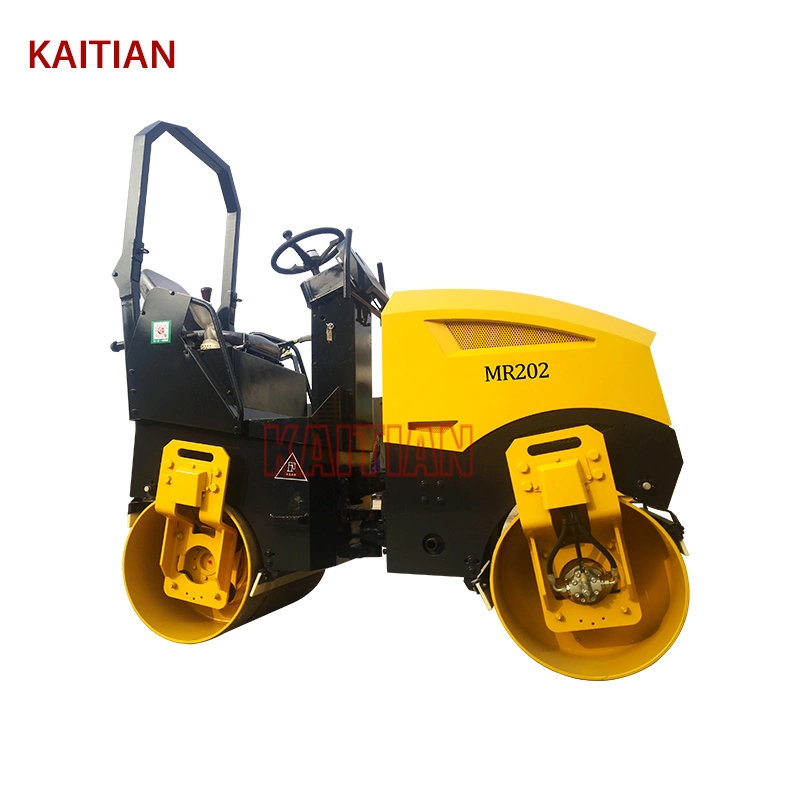 2 Ton Mini Road Roller Compactor for Sale Double Drum Roller