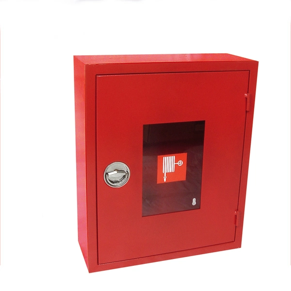 Red Powder Coating Carbon Steel Single Fire Hose Cabinet