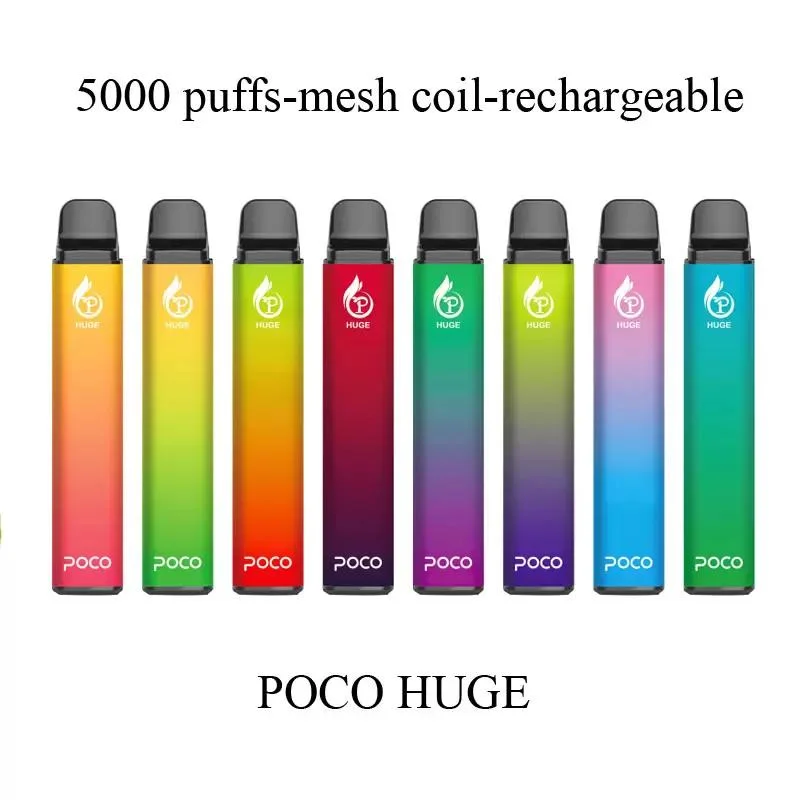 Newest Poco Huge 5000 Puffs Rechargeable 950mAh Battery Disposable/Chargeable Vape