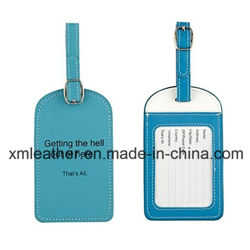 Leather Travel Suitcase Luggage Bag Tag for Baggage