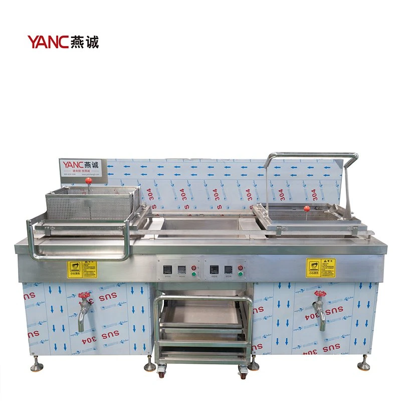 Commercial Tabletop 12L 2 Tank 2 Basket with Timer with Oil Drain Tap Potato Chips Electric Fryer Deep Fryer