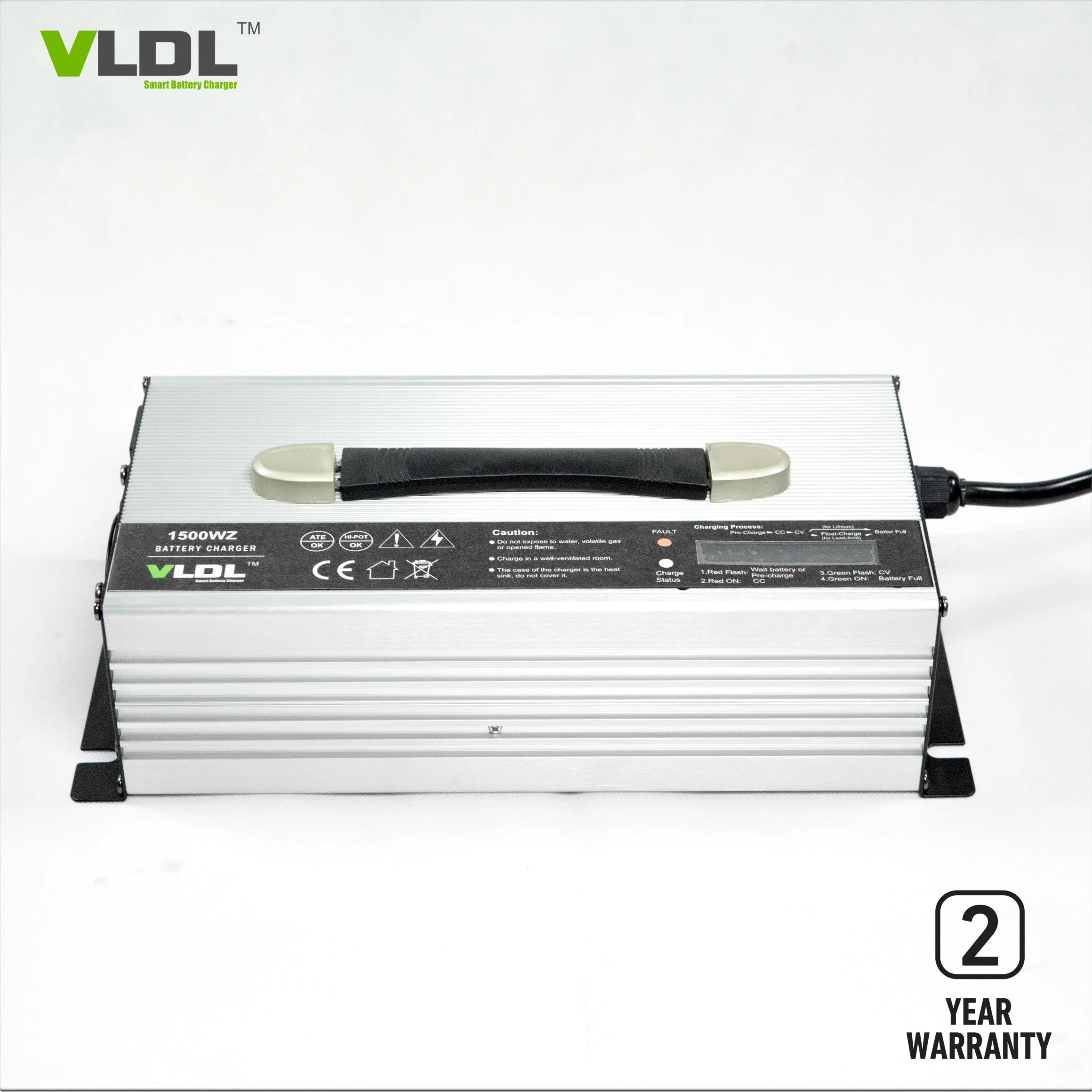 48V 25A Lead Acid / AGM / Gel Battery Charger, 1500W Output Power