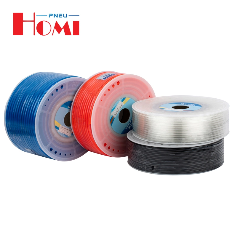 White Blue Red 6mm O. D 4mm I. D 180 Meter Transparent Polyurethane Pneumatic Air Hose PU Tube