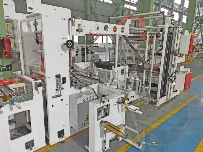 Automaitc High Speed 3 Side Seal Bag Making Machine (Stand-Up bottom fold, K Seal) 600mm Computer PLC Sealing Cutting Flexible Laminated Package