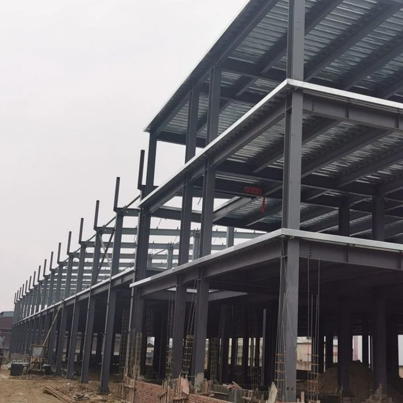 Walkway and Floor Bridge China House Prefab Building Prefabricated Steel Structure in