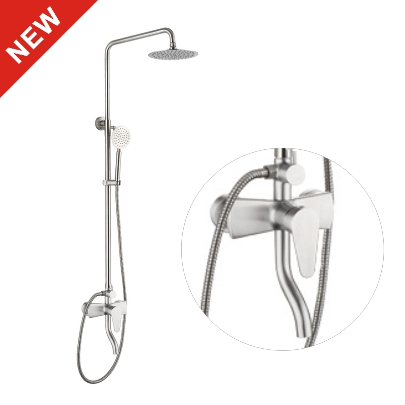 Guangdong Kaiping Professional Edelstahl 304 Niederschlag Dusche Kopf Wand Einbaubadezimmer Verdeckter Mixer Dusche-Set