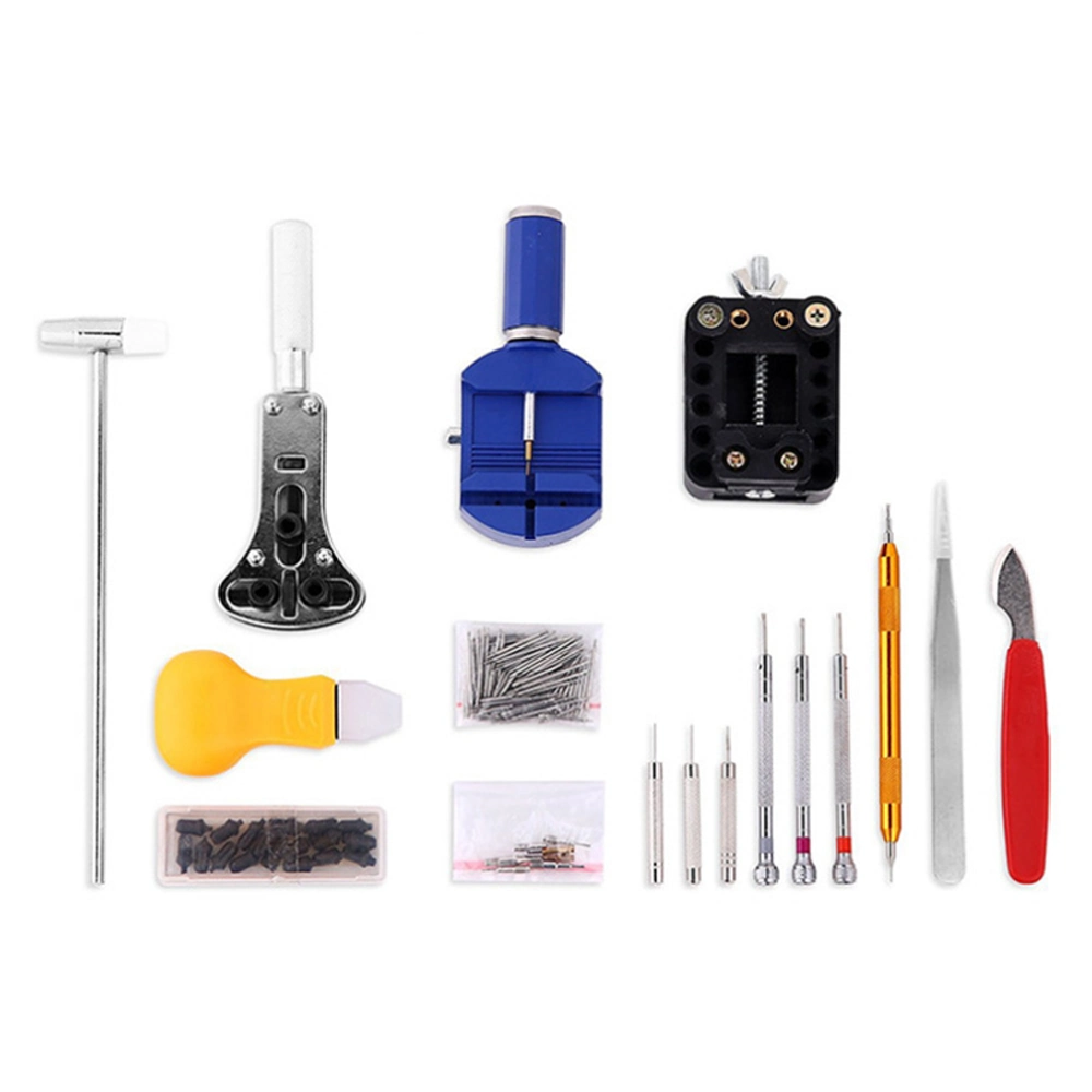 147 STÜCK Portable DIY Uhr Reparatur-Tool-Kit von Werkzeugen Set Set Set Bandöffner-Schraubendreher Entfernen