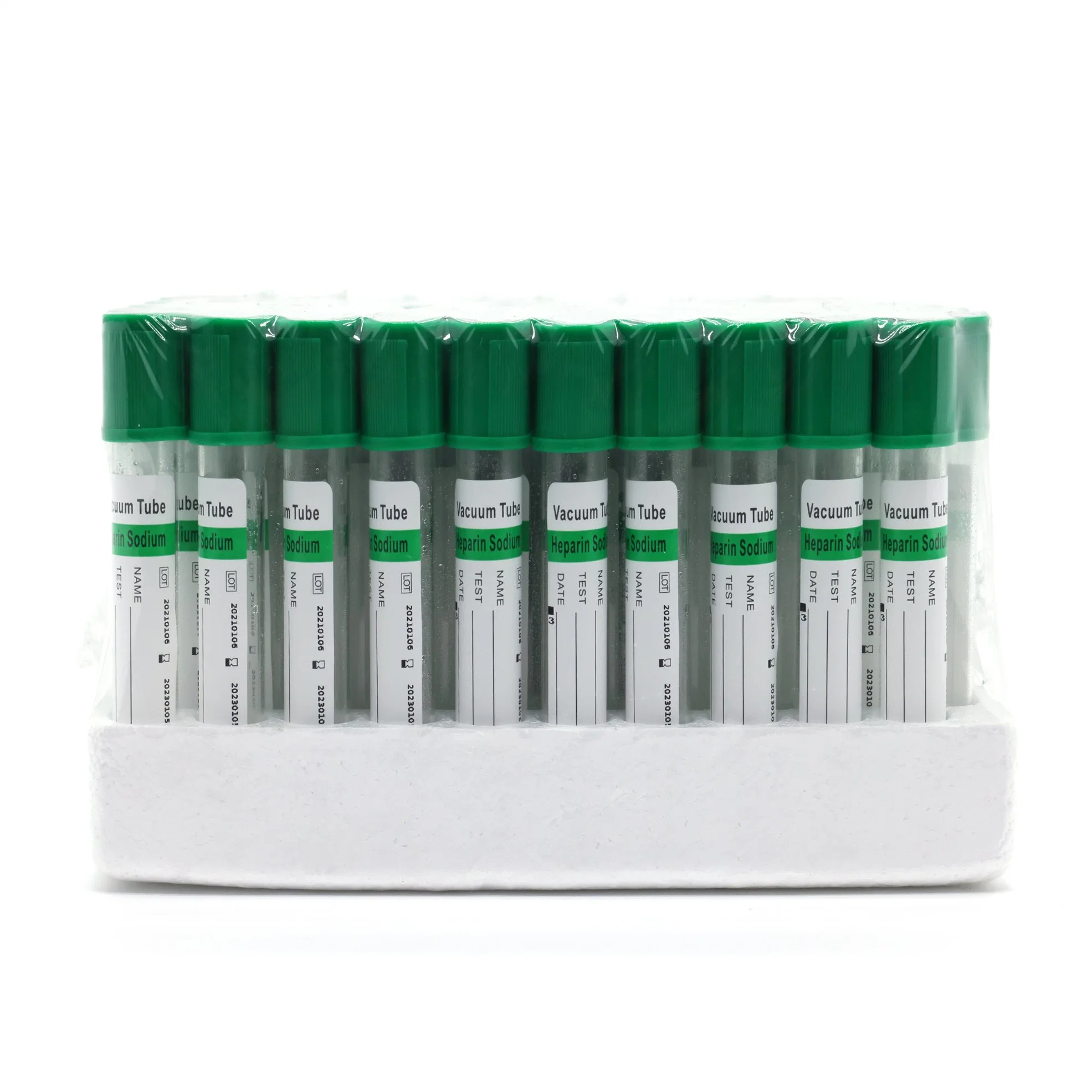 Medical Supply Vacuette Heparin Sodium Blood Collection Tube Plastic Cap