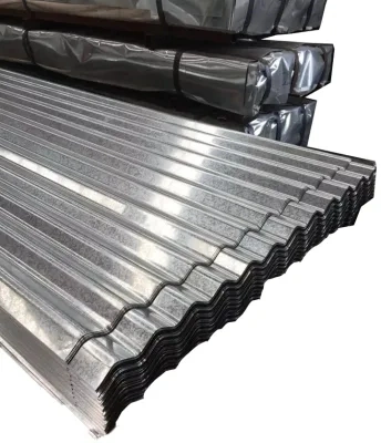 A653 Zinc corrugado Galvanized hierro techo de chapa metálica