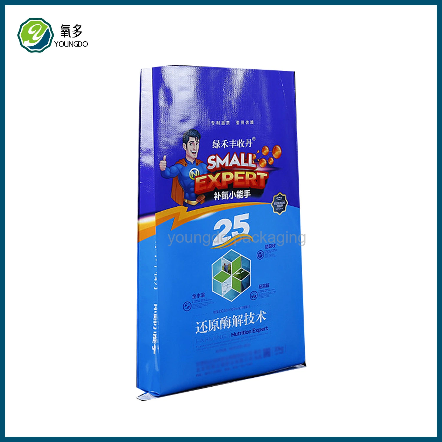 Agricultural 25kg 50kg Fertilizer Polypropylene Laminated PP Woven Sack Bag