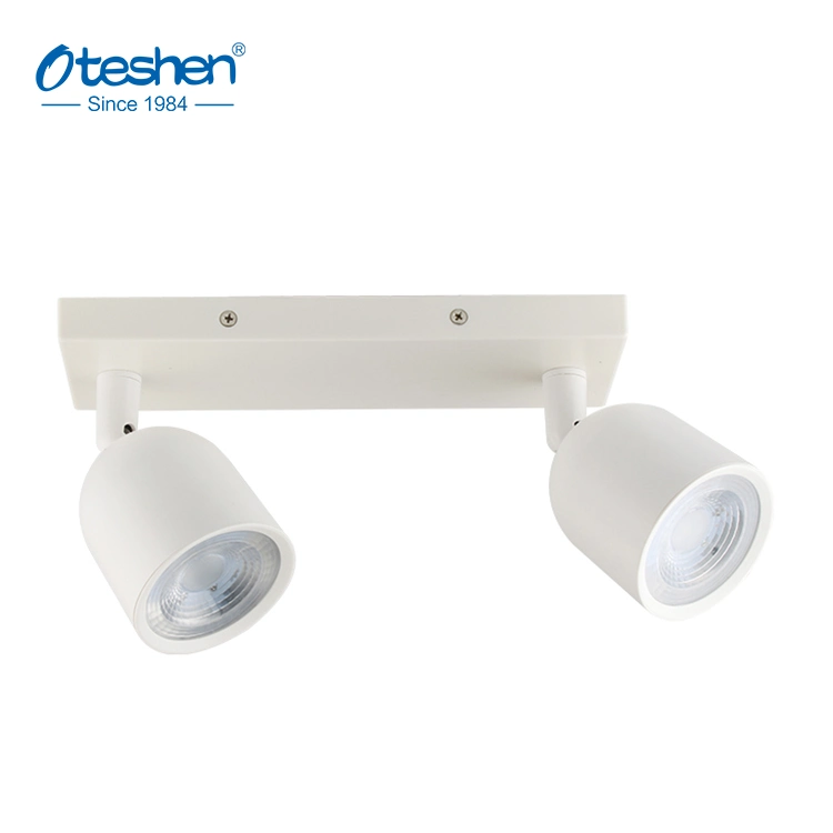 Oteshen Good Price Double Heads 360 Degree Adjustable LED Track Ceiling Light