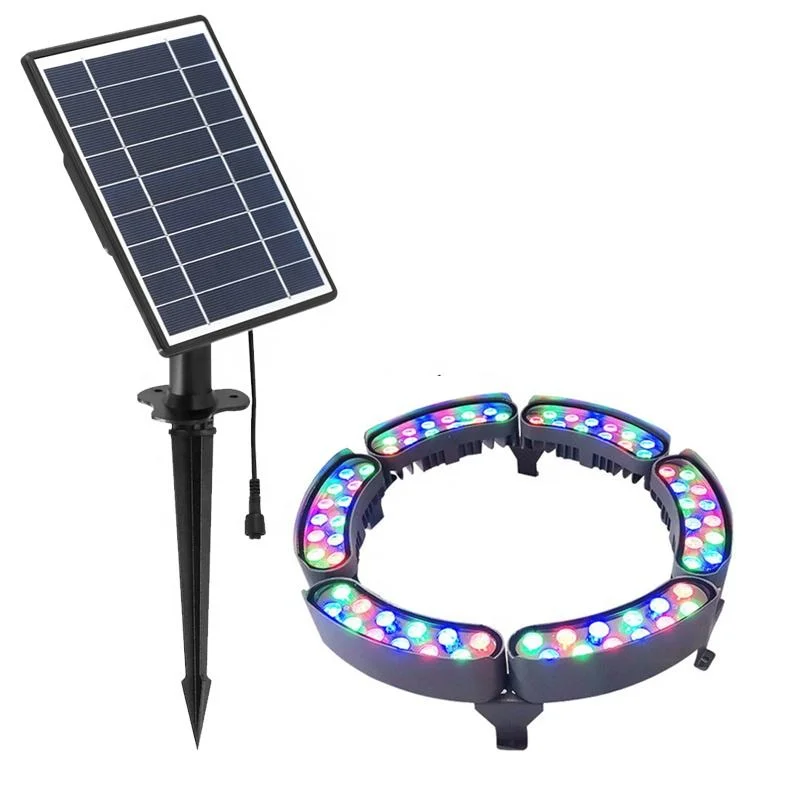 Solar Hug Tree Light IP65 Wasserdicht DMX512 60W Automatik ein/aus Landschaftsbeleuchtung für den Außenbereich 12W RGBW Bunte Gartenleuchte