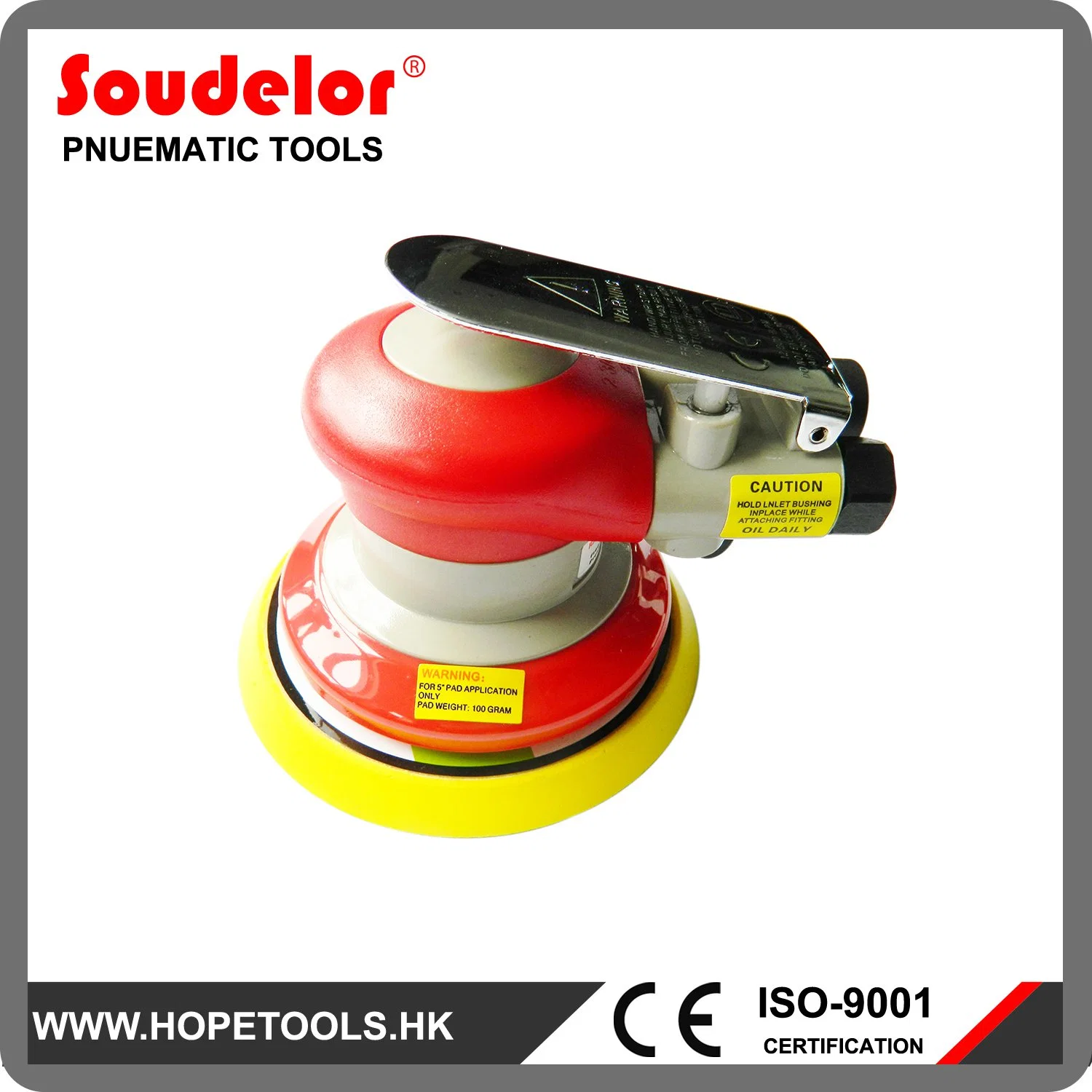 China Light Type Non-Vacuum 5" Pneumatic Air Orbital Sander Ui-5103