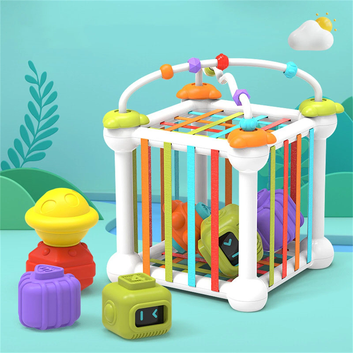 Yiwu Kauf Einkaufsagent Educational Baby Farbe Sensory Bin Form Sortierer Sortierung Spielzeug Idee Aktivität für Kidstoddler Spielzeug