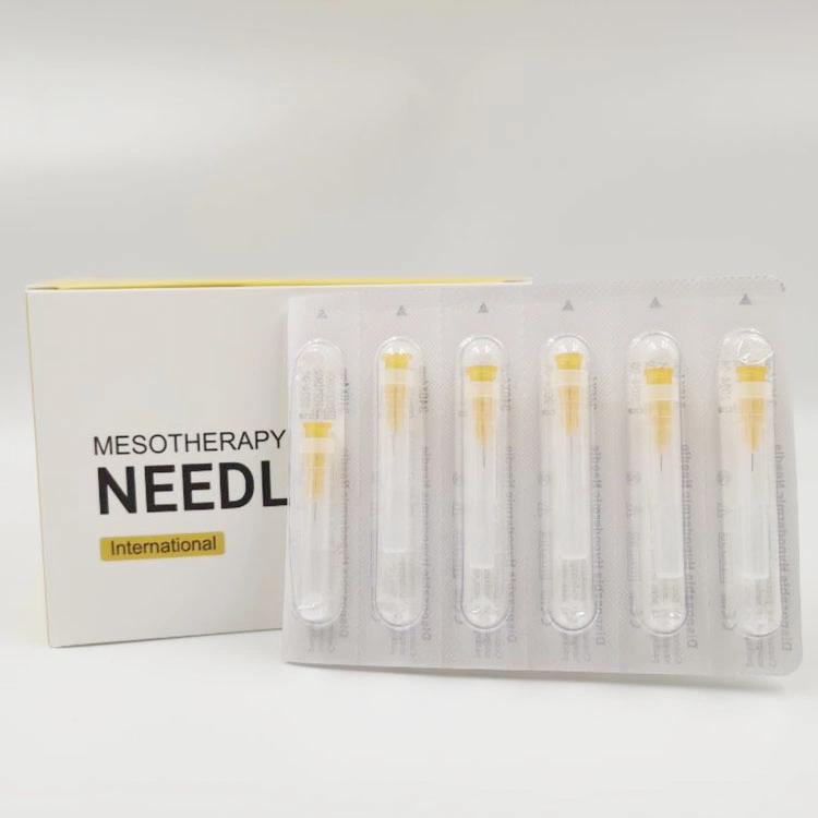 Segurança Hipodérmicas médica Sharp Meso Agulha Agulha Mesoterapia descartáveis 32G 4mm 6 mm