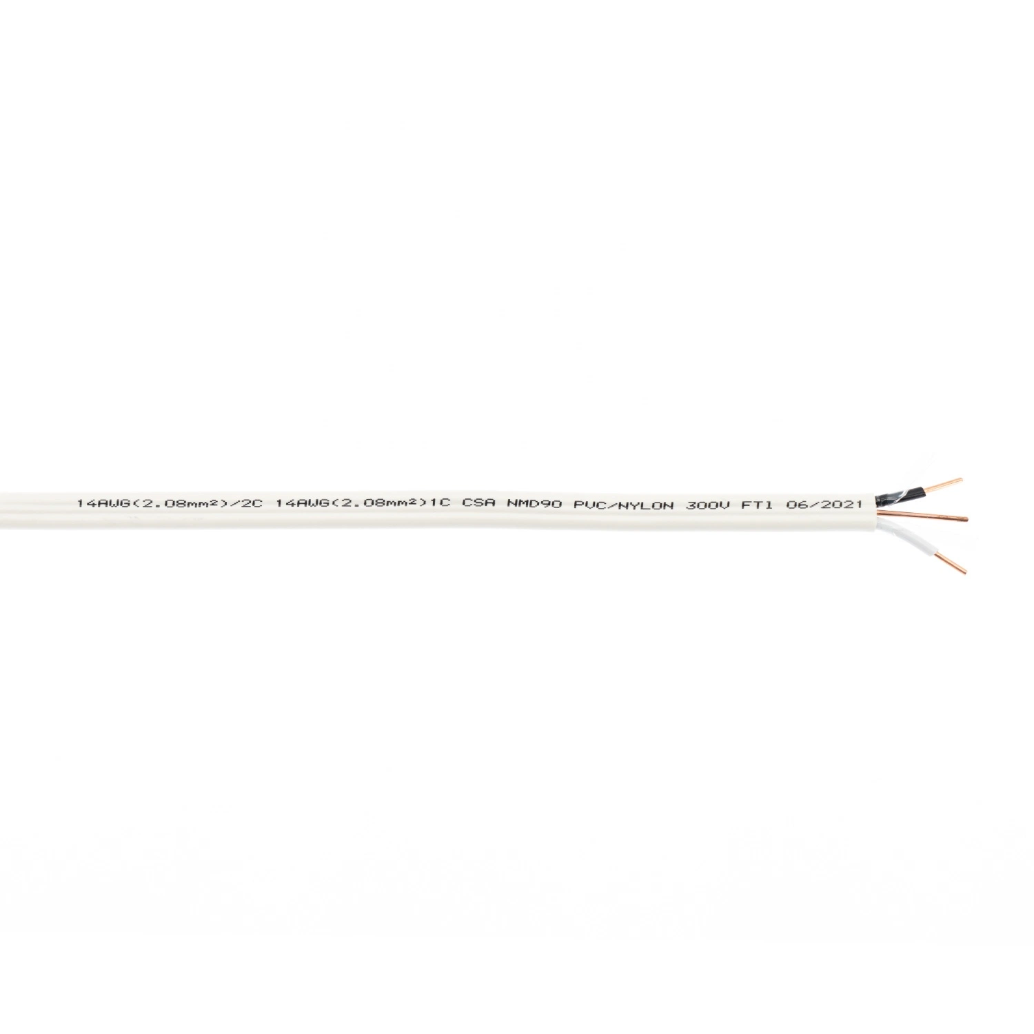 Nmd90 (cable enfundado Non-Metallic) 14/2 14/3 Los circuitos de cableado residencial para las tomas de corriente, interruptores utilizar cable