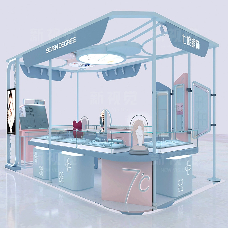 Atrium Jewelry Exhibition Counter Showcase in Shopping Mall