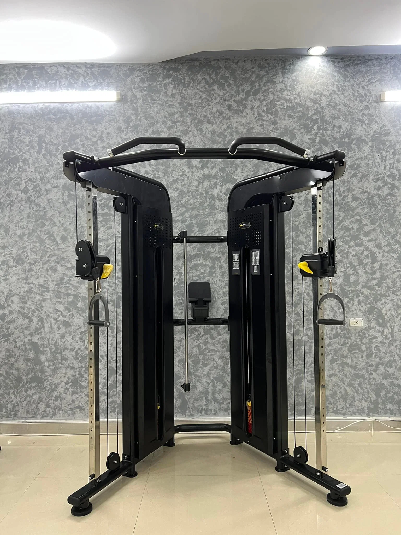 Smith Machine Équipement de Gym Pas Cher Poulie Réglable Double