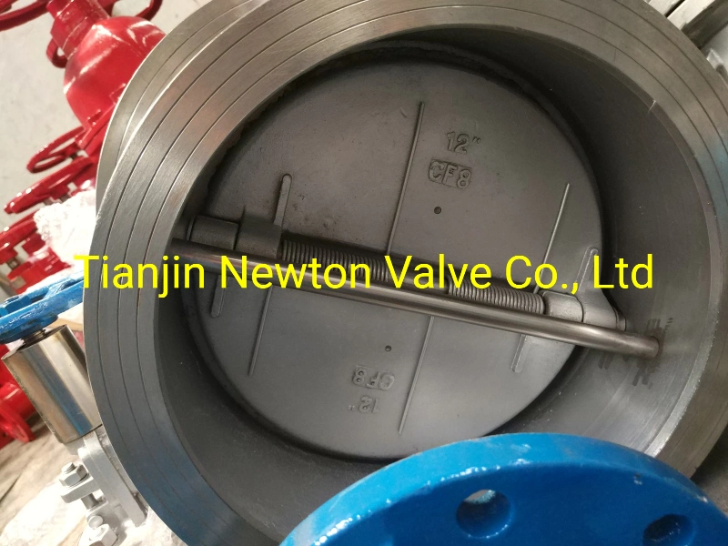 Ductile Cast Iron Dual Plates Wafer Type Check Valve Al-Br Disc 24"/DN600 DIN2576 Pn10/Pn16stainless Steel