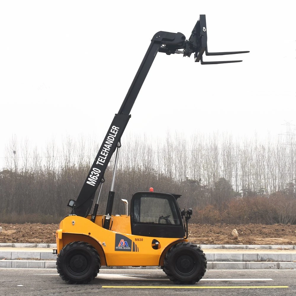 4X4 hidrostática Telehandler Maquinaria de construcción de la carretilla elevadora telescópica de 3ton.