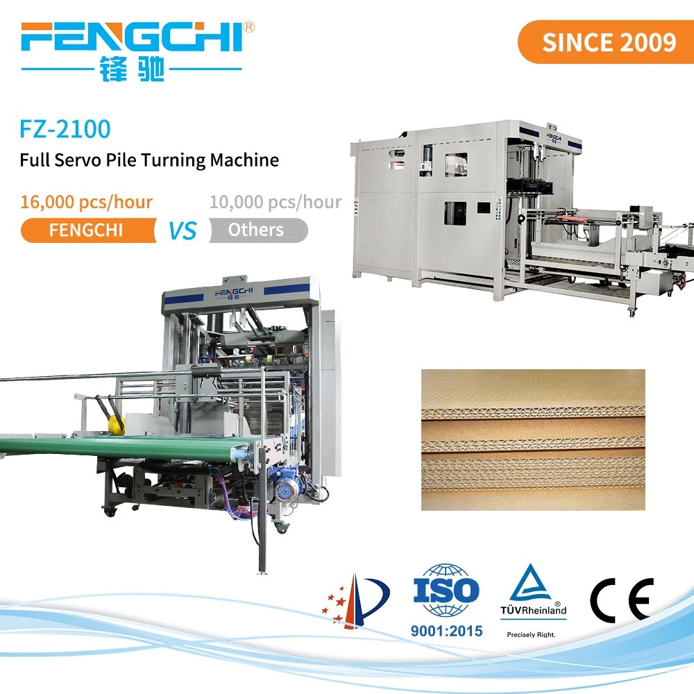 Digital Sheet Collecting Automatic Palletizer Paper Pile Turning Machine with Servo Transmitting