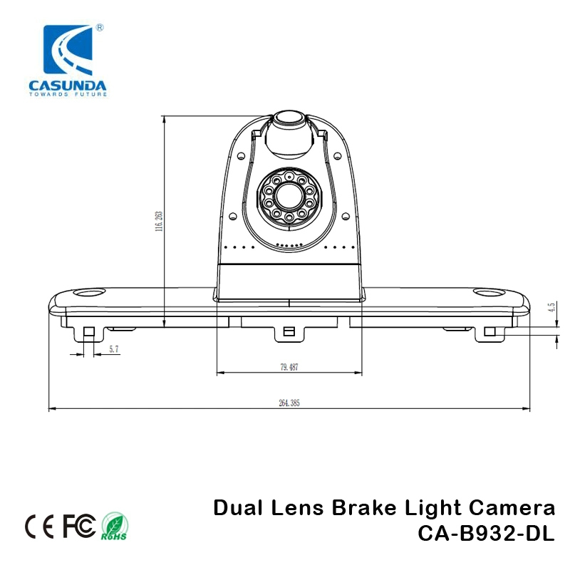 FIAT Ducato Peugeot Boxer Citroen Jumper Dual Lens 3rd Brake Комплект для легковых автомобилей видеокамера системы видеонаблюдения Камера системы помощи при движении задним ходом