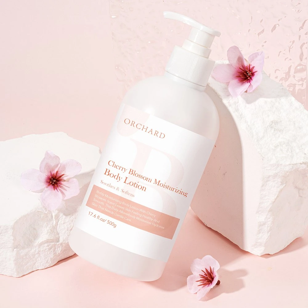 Private Label Body Care Soothes & Softens Cherry Blossom Moisturizing Body Lotion